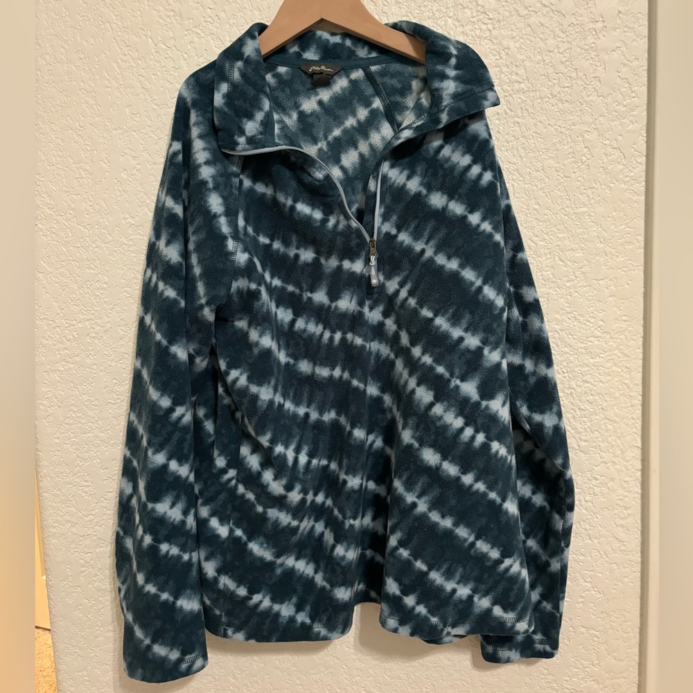 eddie Bauer women’s fleece half zip jacket